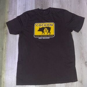 Dark brown restaurant t shirt from New Orleans